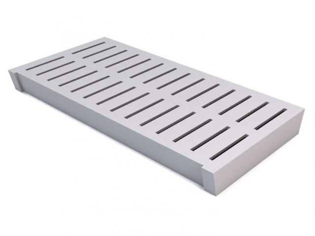 Slats with vertical slots